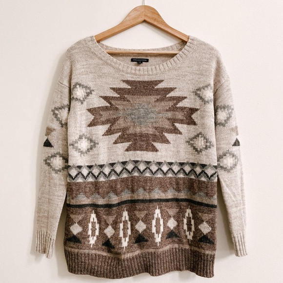 American Eagle Outfitters Sweaters - AEO southwestern oversized boho knit sweater